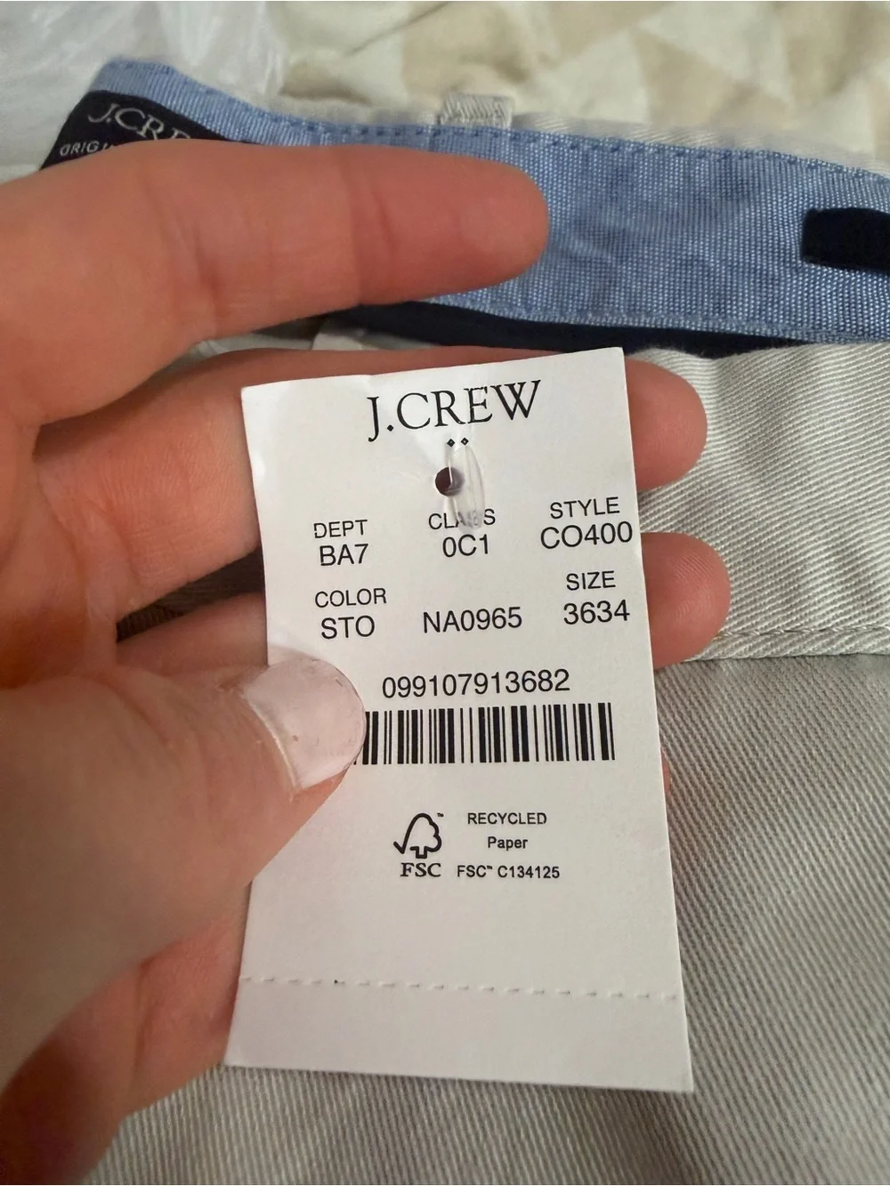 J crew stone Straight-fit original chino pant